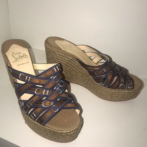 Christian Louboutin espadrille wedges